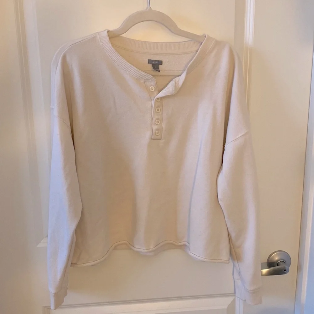 Aerie Cropped Sweatshirt - Picture 1 of 10